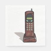 schnurloses Telefon Serviette (Vorderseite)