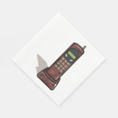 schnurloses Telefon Serviette (Ecke)