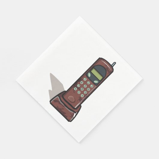 schnurloses Telefon Serviette (Ecke)