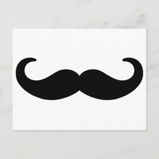 Schnurrbart 1.png postkarte (Vorderseite)