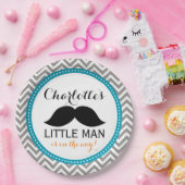 Schnurrbart-Baby-Duschen-Papier-Teller, kleines Pappteller (Party)