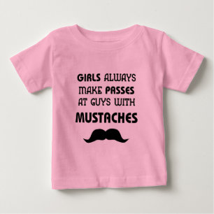 Schnurrbart Baby T-Shirt