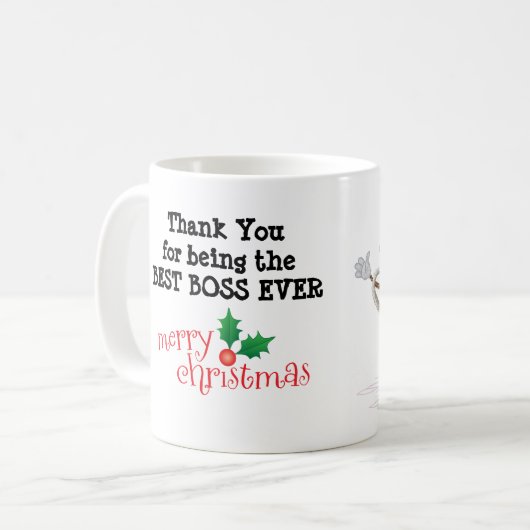 Schnurrbart-beste Chef-überhaupt Kaffee-Tasse Kaffeetasse (Vorderseite Links)