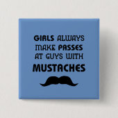 Schnurrbart Button (Vorderseite)