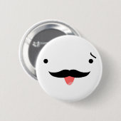Schnurrbart Button (Vorne & Hinten)