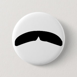 Schnurrbart Button