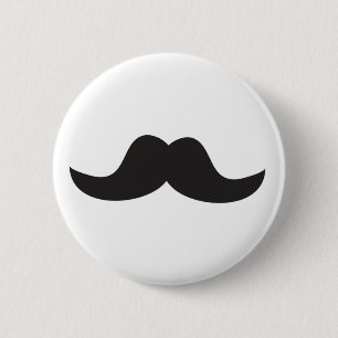 Schnurrbart Button