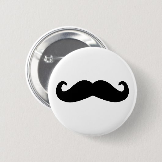 Schnurrbart Button (Vorne & Hinten)