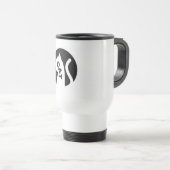 Schnurrbart Charme Kaffee Genuss Reisebecher (VorderseiteRechts)