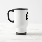 Schnurrbart Charme Kaffee Genuss Reisebecher (Links)