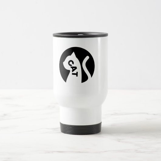 Schnurrbart Charme Kaffee Genuss Reisebecher (Mittel)