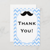 Schnurrbart danken Ihnen Mitteilungskarten (Vorne/Hinten)