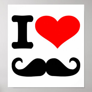 Schnurrbart der Liebe I Poster