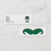 Schnurrbart-, Derby- und Augen-Gläser Mini Visitenkarte (Vorne/Hinten)