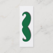 Schnurrbart-, Derby- und Augen-Gläser Mini Visitenkarte (Rückseite)