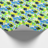 Schnurrbart Dreidel Verpackung Geschenkpapier (Ecke)