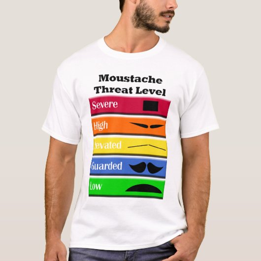 Schnurrbart-Drohungen T-Shirt (Vorderseite)