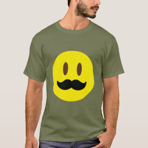 Schnurrbart Emoji T - Shirt