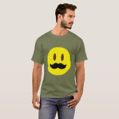 Schnurrbart Emoji T - Shirt (Vorne ganz)