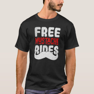 Schnurrbart Fahrten Schnurrbart Vintage Abgenutzt T-Shirt