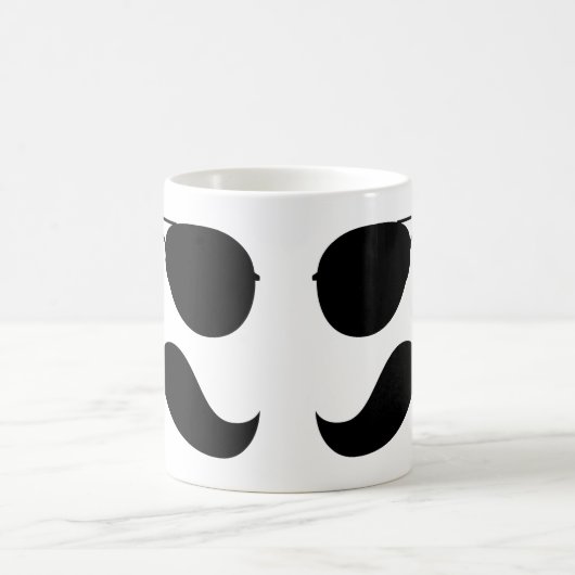 Schnurrbart-Flieger-Tasse Kaffeetasse (Mittel)