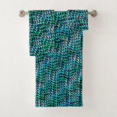 Schnurrbart, geflecht und gewellt badhandtuch set (Insitu)