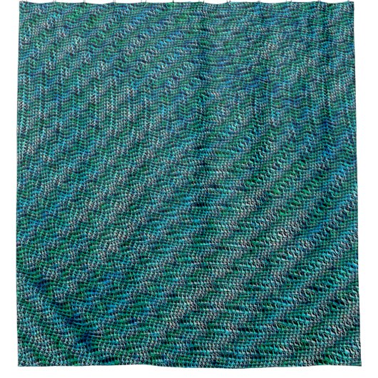 Schnurrbart, geflecht und gewellt duschvorhang (Vorderseite)