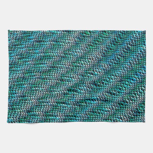 Schnurrbart, geflecht und gewellt geschirrtuch (Horizontal)