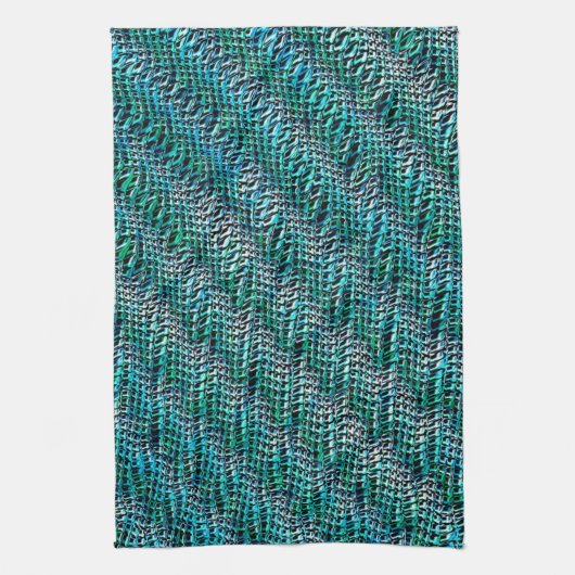 Schnurrbart, geflecht und gewellt geschirrtuch (Vertikal)