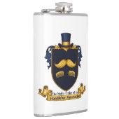 Schnurrbart Gentleman-Flasche Flachmann (Rechts)