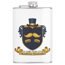 Schnurrbart Gentleman-Flasche