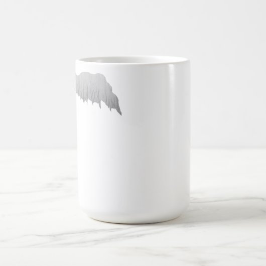 Schnurrbart gepasst für ein Genie Kaffeetasse (Mittel)