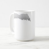 Schnurrbart gepasst für ein Genie Kaffeetasse (Vorderseite Links)
