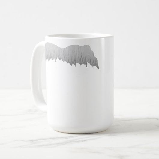 Schnurrbart gepasst für ein Genie Kaffeetasse (Vorderseite Links)