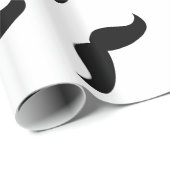 Schnurrbart Geschenkpapier (Rolleneckpunkt)