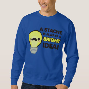Schnurrbart-Glühlampe Sweatshirt