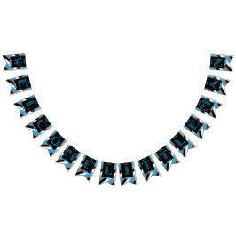 Schnurrbart-heftiger Schlag - kleine Mann-Flagge - Wimpelkette