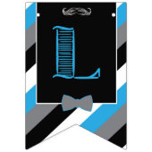 Schnurrbart-heftiger Schlag - kleine Mann-Flagge - Wimpelkette (Dritte Fahne)