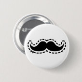 Schnurrbart herausgeschnitten button (Vorne & Hinten)