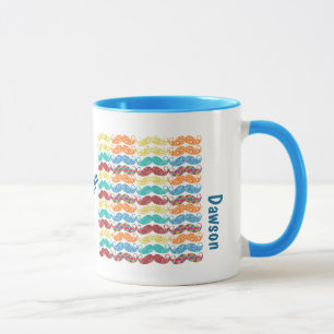 Schnurrbart Herr Hipster Vintage Retro Tasse