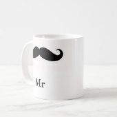 Schnurrbart-Herr Mug Kaffeetasse (Vorderseite Links)