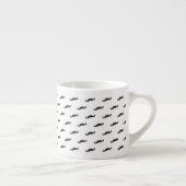 Schnurrbart-Hipster-Muster 2 Espressotasse (Rechts)