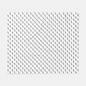 Schnurrbart-Hipster-Muster 2 Fleecedecke (Vorderseite (Horizontal))