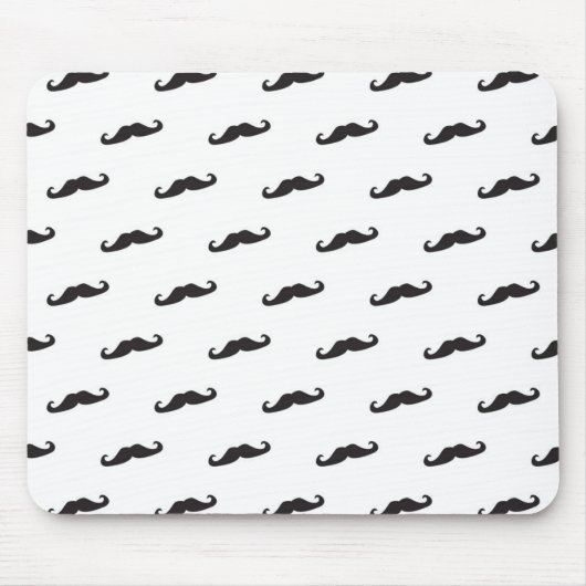 Schnurrbart-Hipster-Muster 2 Mousepad (Vorne)