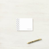 Schnurrbart-Hipster-Muster 2 Post-it Klebezettel (Auf Schreibtisch)