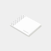 Schnurrbart-Hipster-Muster 2 Post-it Klebezettel (angewinkelt)