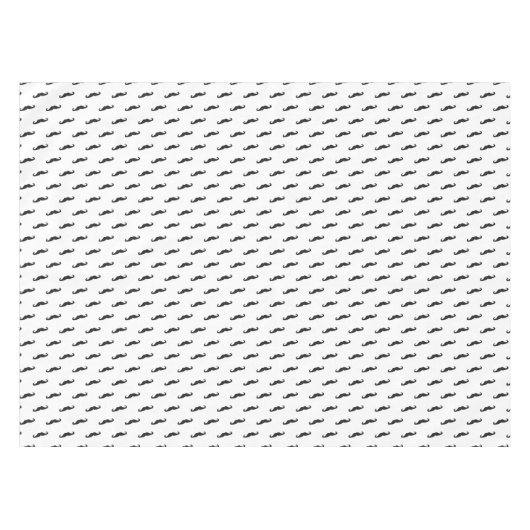 Schnurrbart-Hipster-Muster 2 Tischdecke (Vorderseite (Horizontal))