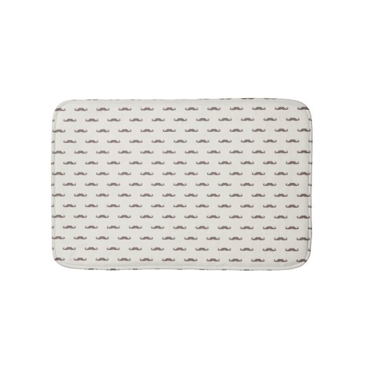 Schnurrbart-Hipster-Muster 3 Badematte (Vorderseite)