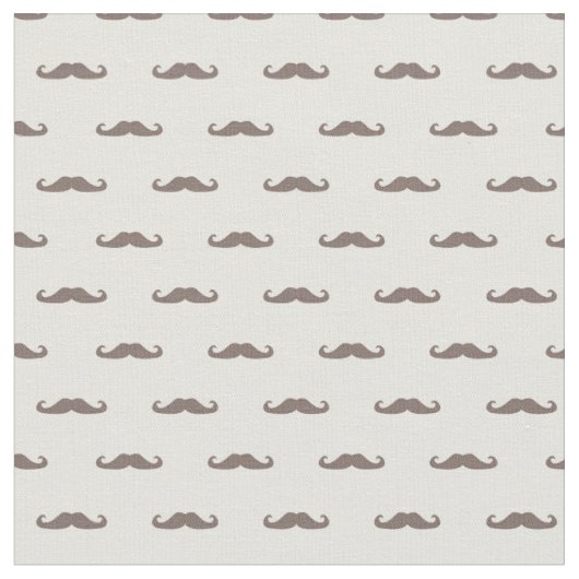 Schnurrbart-Hipster-Muster 3 Stoff (Nahaufnahme)