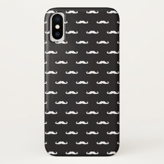 Schnurrbart-Hipster-Muster Case-Mate iPhone Hülle (Rückseite)